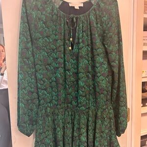 Michael Kors Green and Purple Dress